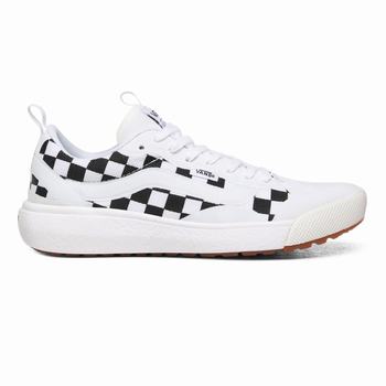 Vans Checkerboard UltraRange EXO - Naisten Tennarit - Valkoinen/Mustat